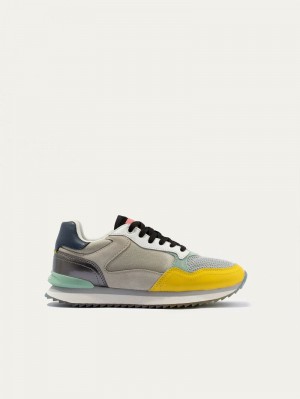 Basket Hoff City Miami Femme Jaune Grise | LOT8717OI