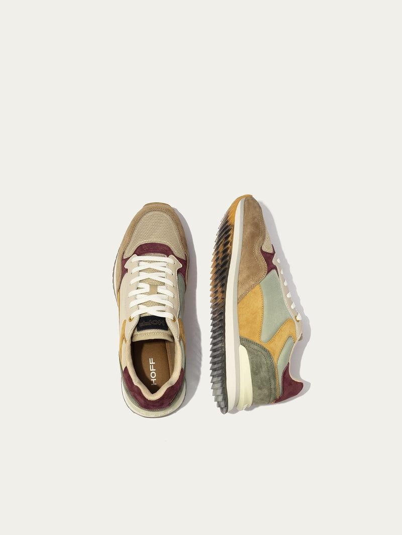 Basket Hoff City Madrid Femme Marron Jaune Vert | EXE9954KQ