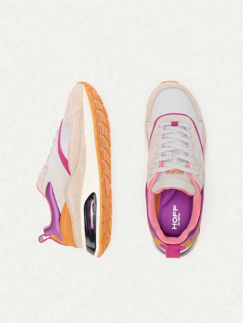 Basket Hoff Skyline Olympia Femme Blanche Kaki Violette | SWP6721LH